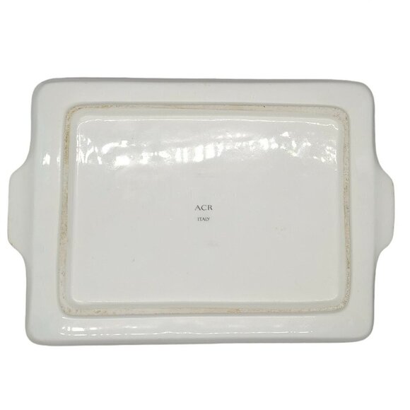 Decorative Ceramic Italian Tray Marked ACR Trinket Catch All Dresser Tray Decor - Picture 2 of 11